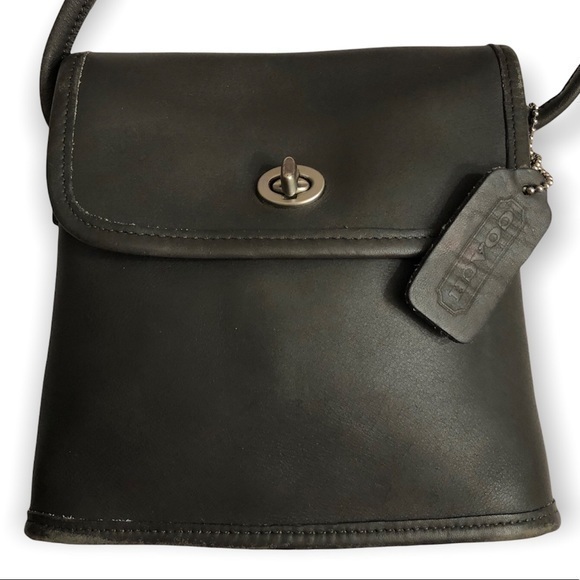 Coach Vintage Gray Leather Tango Crossbody Bag 9049 Costa Rica